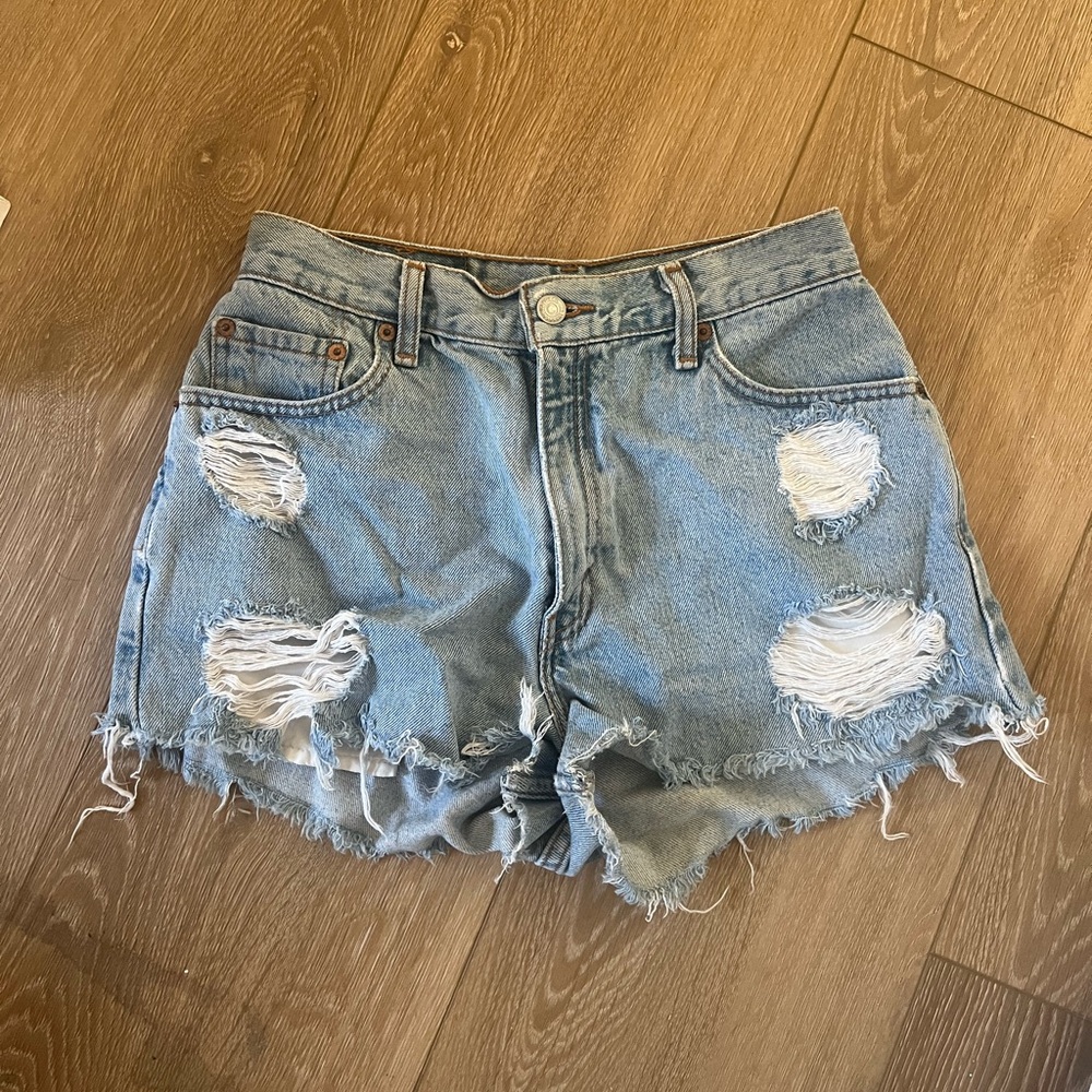 Levi High Waisted Jean Shorts